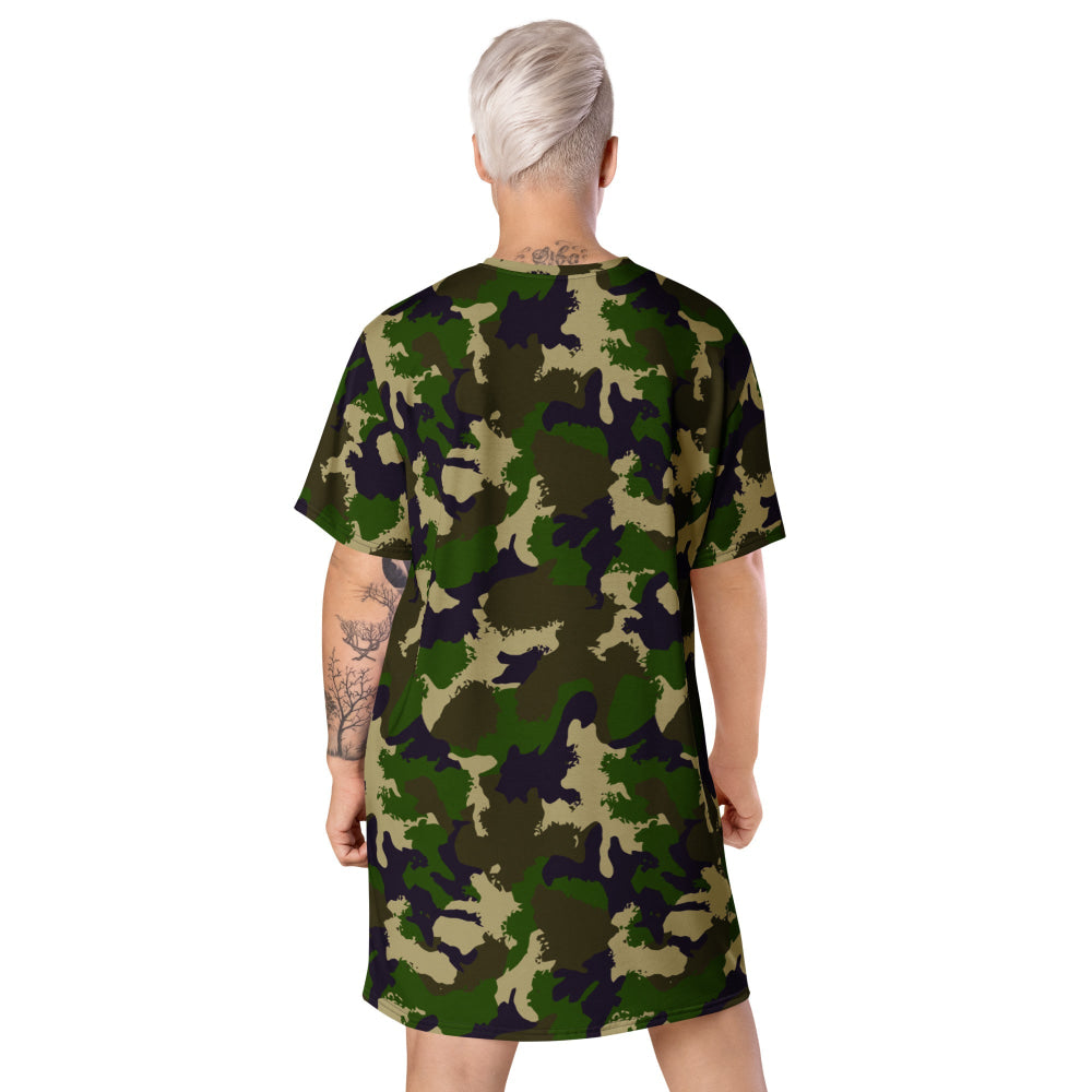 Hungarian NBC Leaf CAMO T-shirt dress - Womens T-Shirt Dress