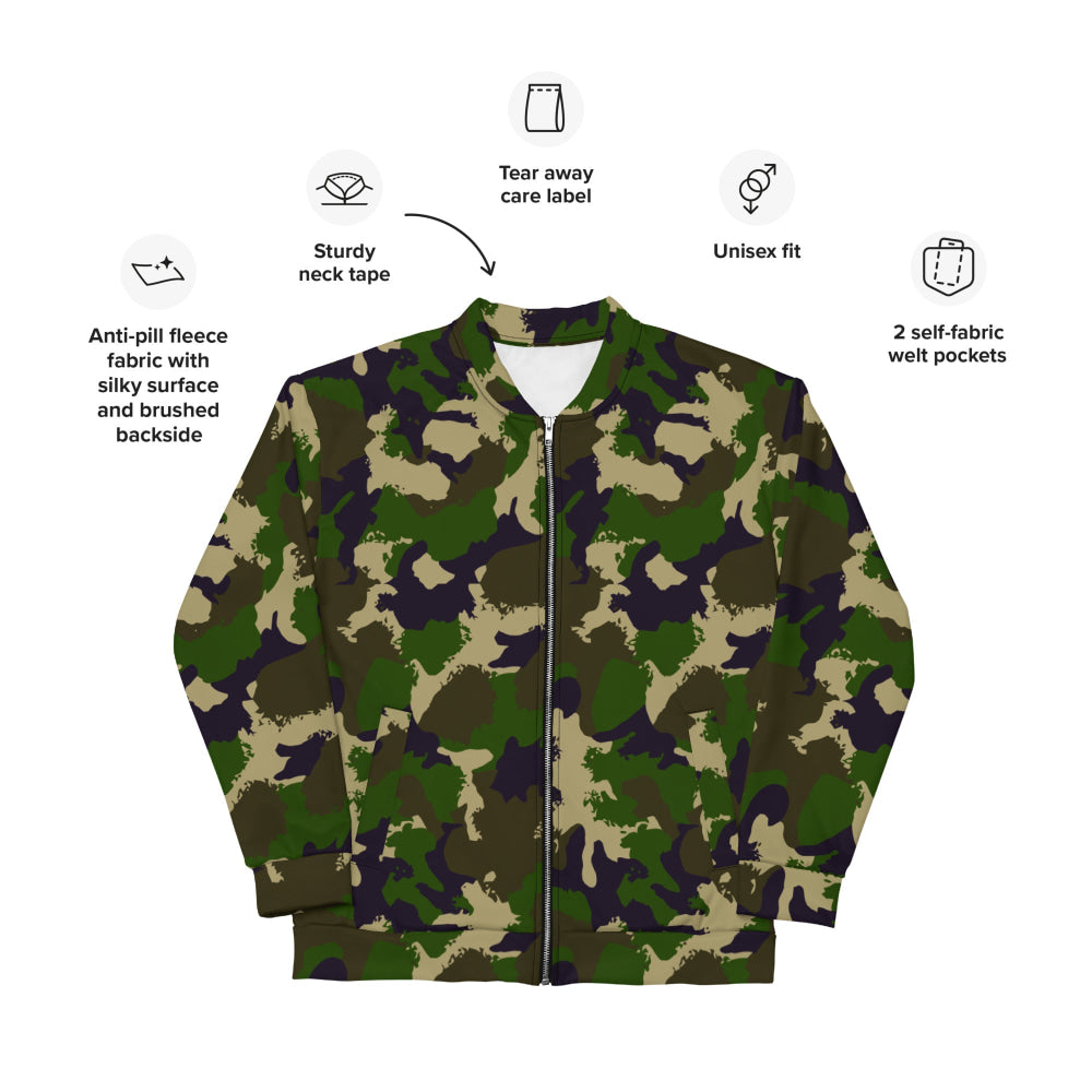 Hungarian NBC Leaf CAMO Unisex Bomber Jacket