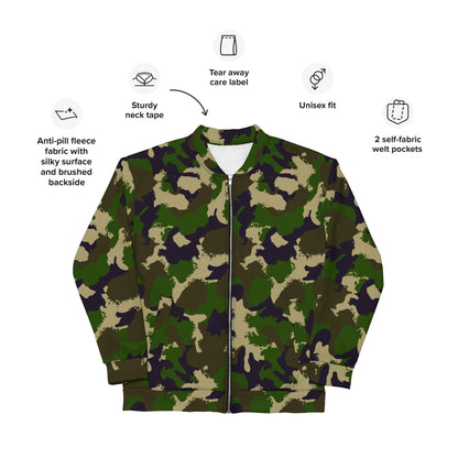 Hungarian NBC Leaf CAMO Unisex Bomber Jacket