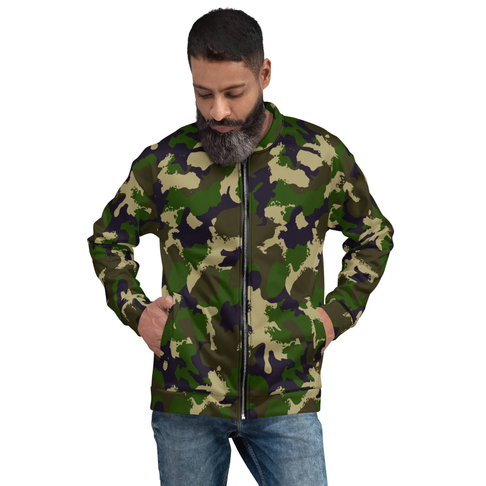 Hungarian NBC Leaf CAMO Unisex Bomber Jacket