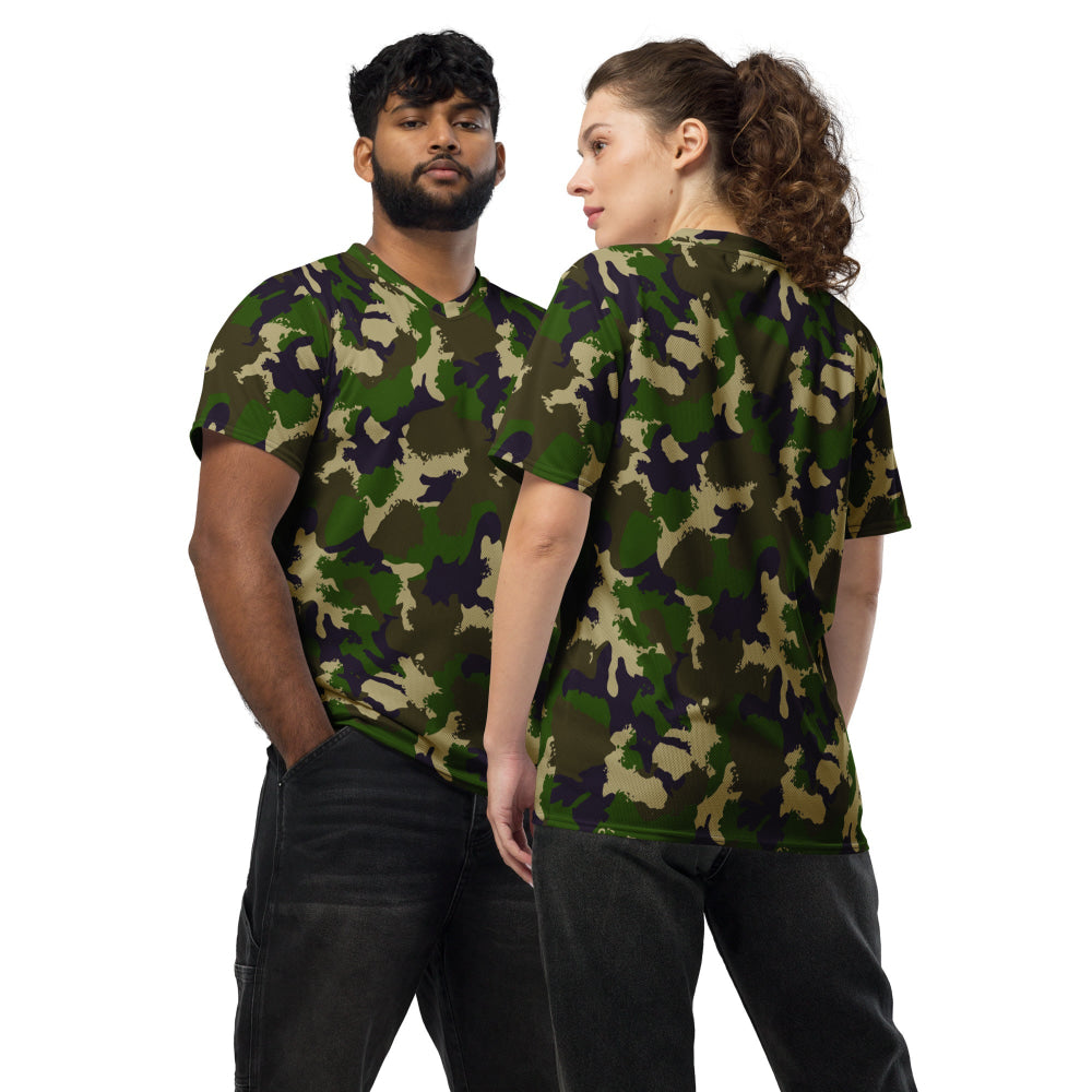 Hungarian NBC Leaf CAMO unisex sports jersey - 2XS - Unisex Sports Jersey