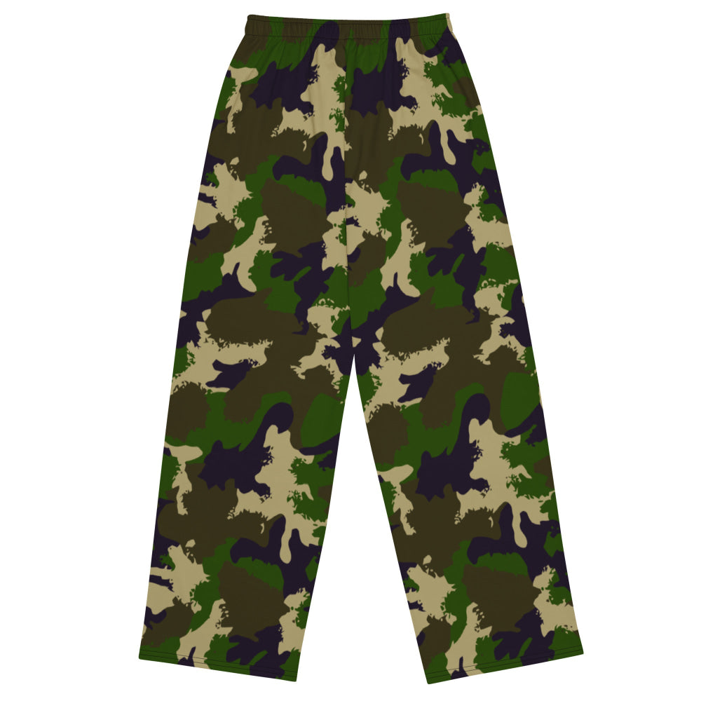 Hungarian NBC Leaf CAMO unisex wide-leg pants - Unisex Wide-Leg Pants