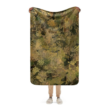 Hunting Autumn Golden CAMO Sherpa blanket - 37″×57″