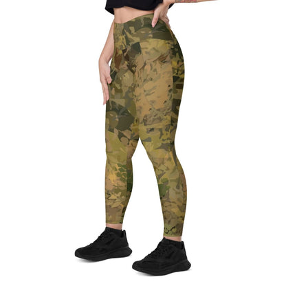 Hunting Autumn Golden CAMO Women’s Leggings with pockets