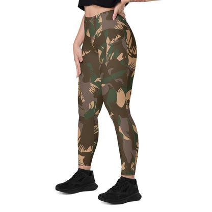 Indian Army Palm Frond CAMO Leggings with pockets - Womens With Pockets