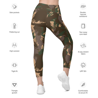 Indian Army Palm Frond CAMO Leggings with pockets - Womens With Pockets