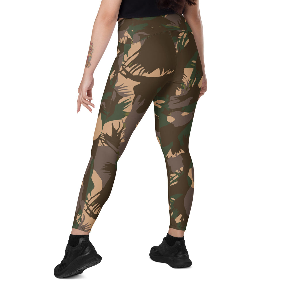 Indian Army Palm Frond CAMO Leggings with pockets - Womens With Pockets