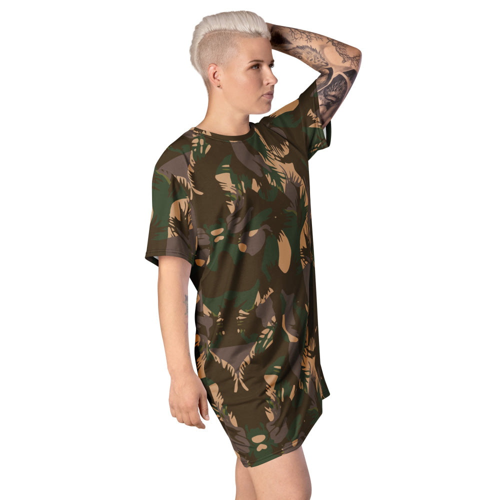 Indian Army Palm Frond CAMO T-shirt dress - Womens T-Shirt Dress