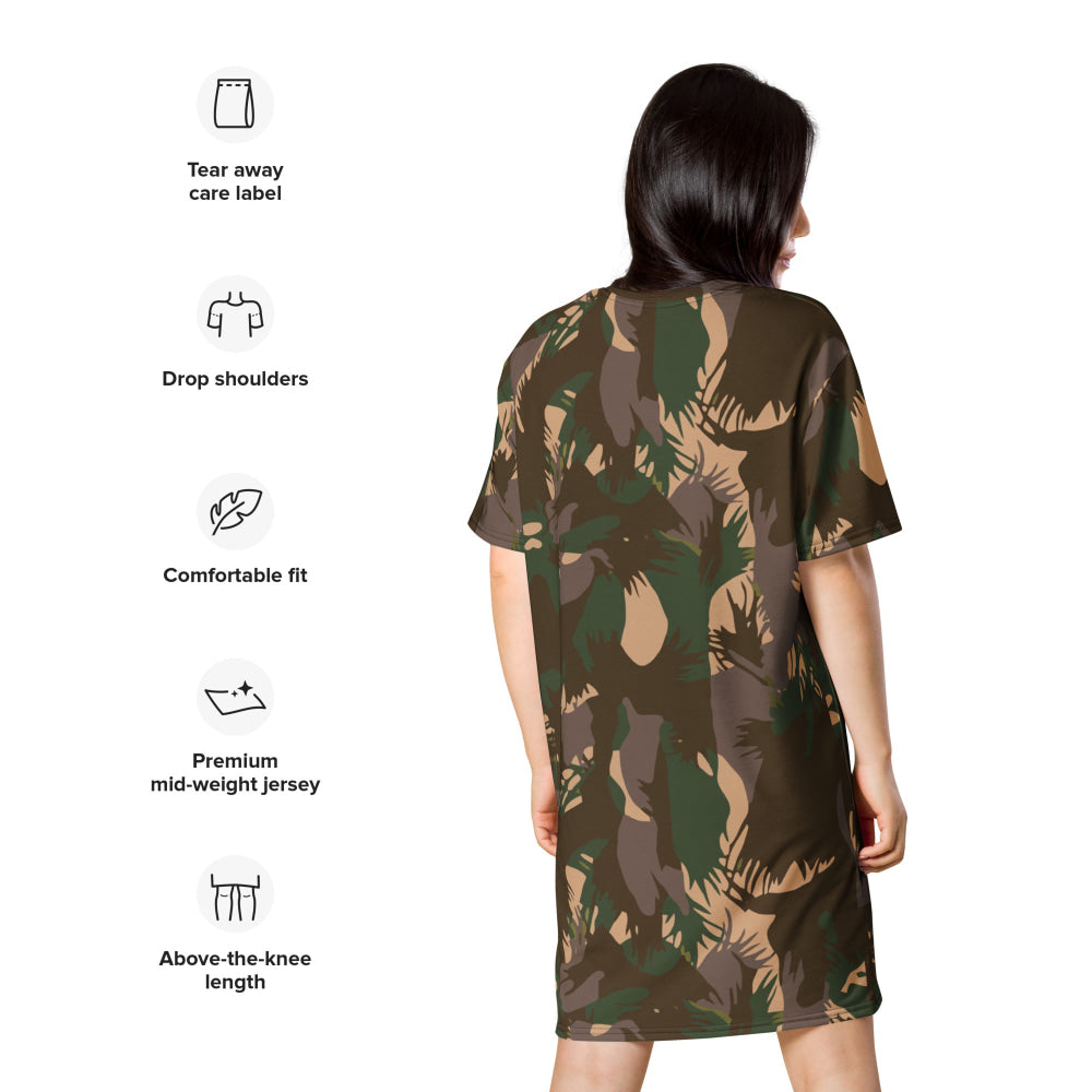 Indian Army Palm Frond CAMO T-shirt dress - Womens T-Shirt Dress