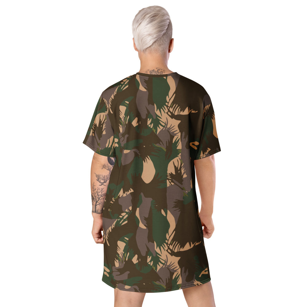 Indian Army Palm Frond CAMO T-shirt dress - Womens T-Shirt Dress