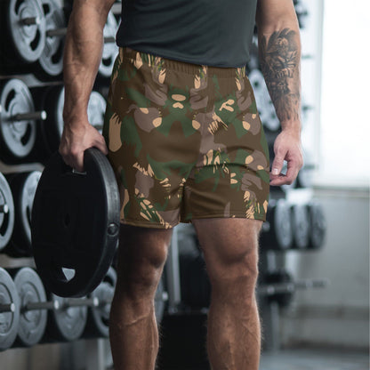 Indian Army Palm Frond CAMO Unisex Athletic Long Shorts - XS