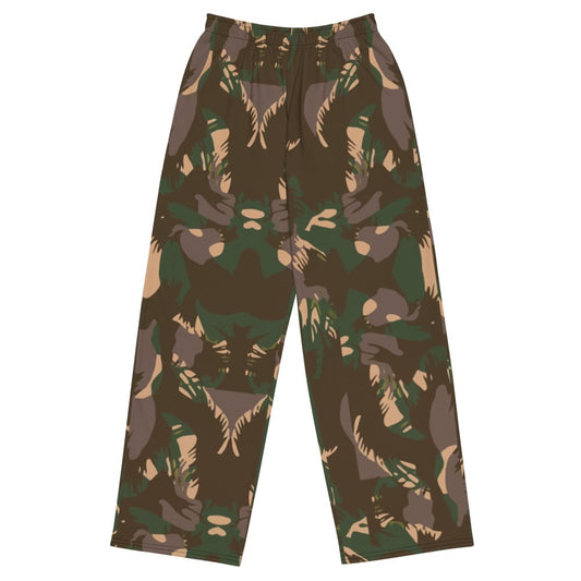 Indian Army Palm Frond CAMO unisex wide-leg pants - 2XS