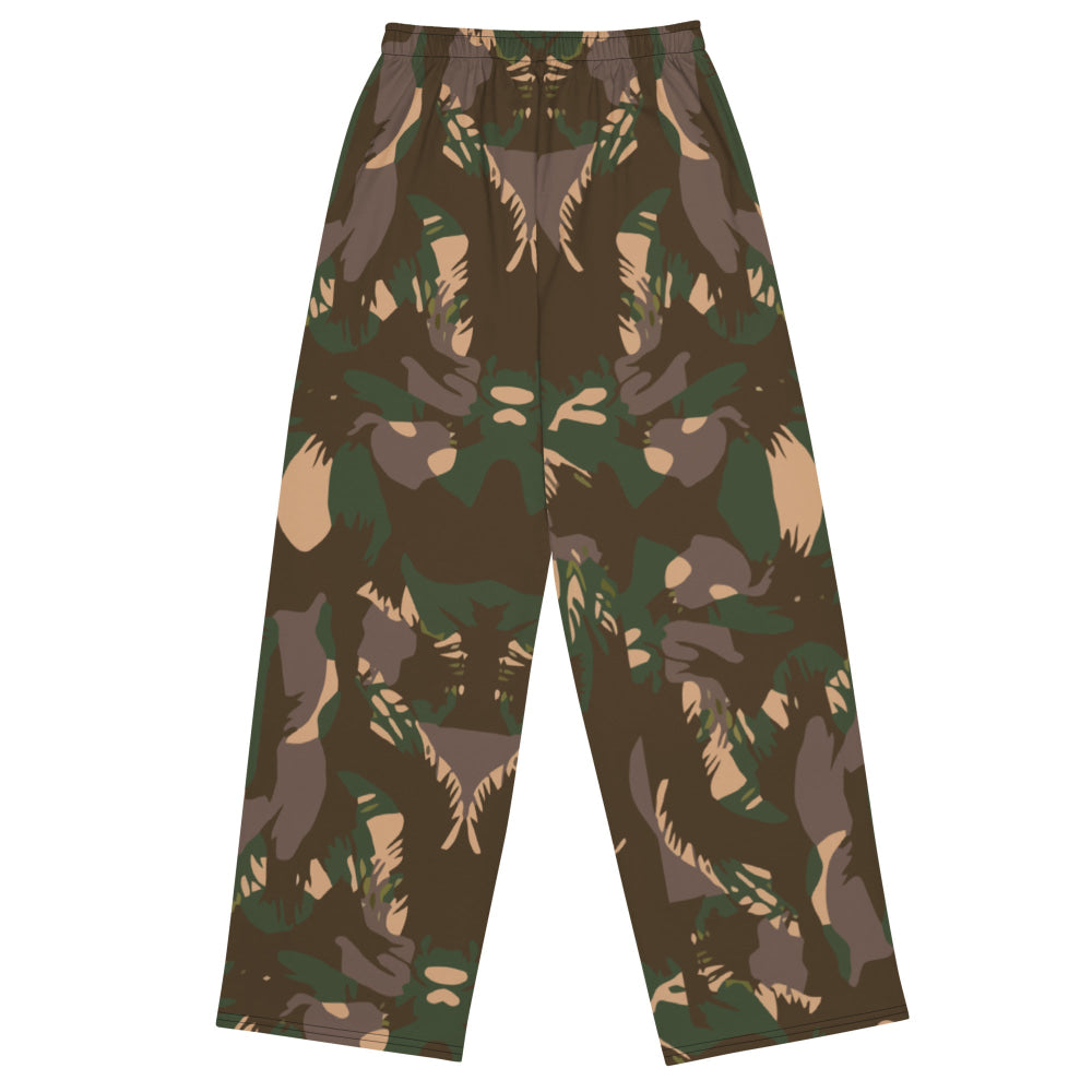 Indian Army Palm Frond CAMO unisex wide-leg pants - Unisex Wide-Leg Pants