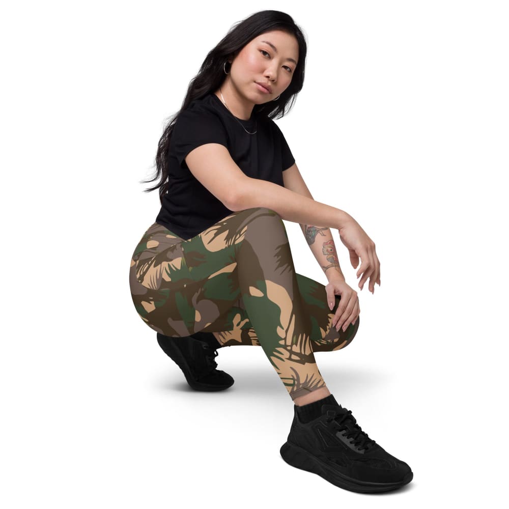 CAMO HQ - Indian Army Palm Frond CAMO Women's Leggings with pockets