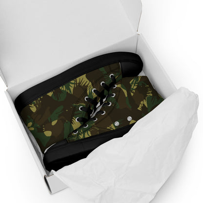 Indian DPM Leaf CAMO Mens High-Top Canvas Shoes