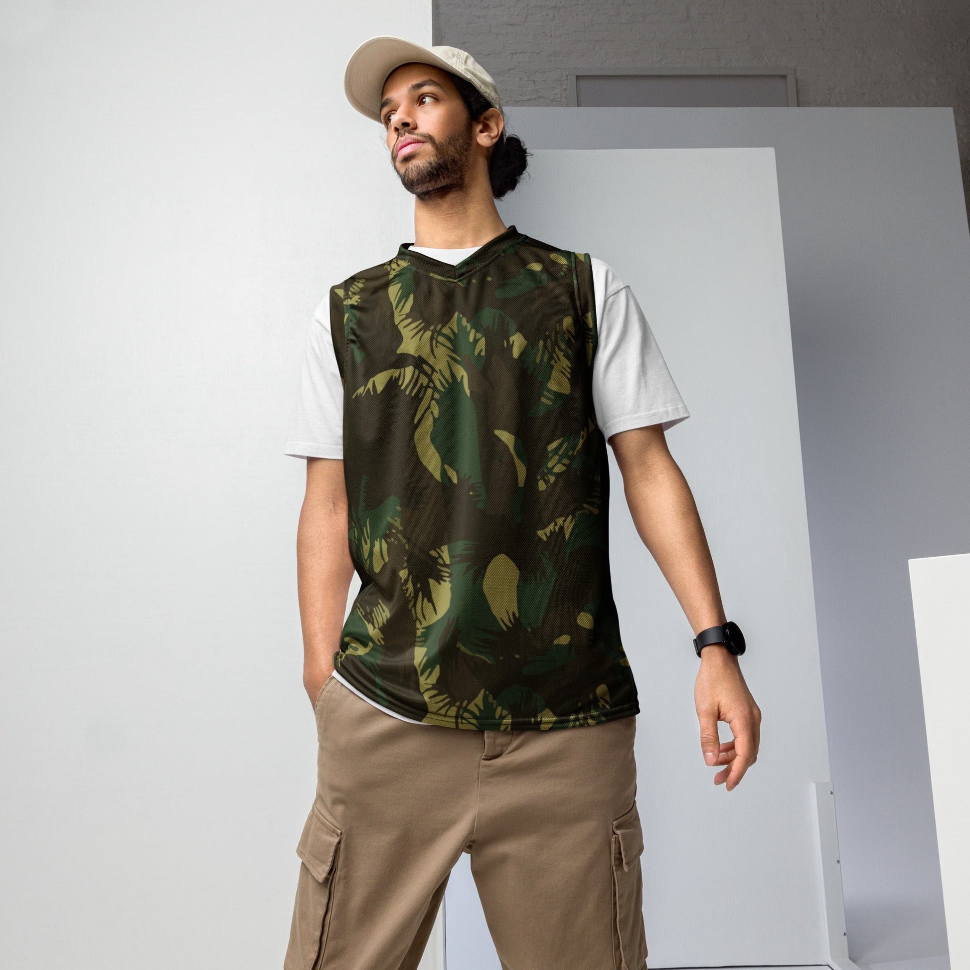 Indian DPM Leaf CAMO unisex basketball jersey - 2XS - Basketball Jerseys