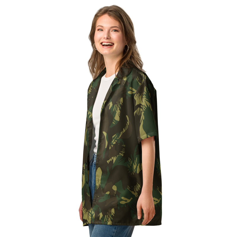 Leaf Indian Border Force CAMO Unisex Short-Sleeve Button Shirt