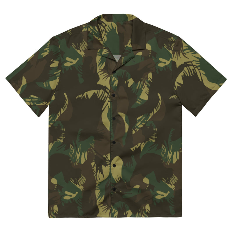 Leaf Indian Border Force CAMO Unisex Short-Sleeve Button Shirt - 2XS