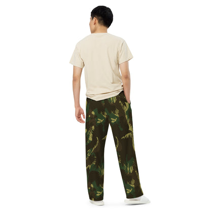 Indian DPM Leaf CAMO unisex wide-leg pants - Wide-leg Pants