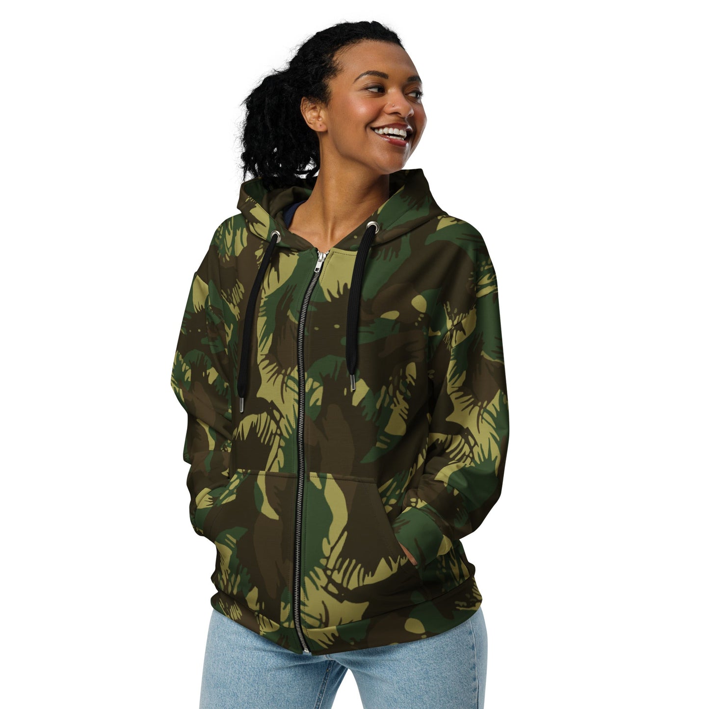 Indian DPM Leaf CAMO Unisex zip hoodie - Zip Hoodies