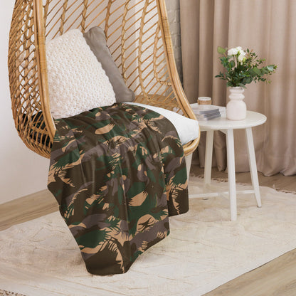 Indian DPM Palm Frond CAMO Sherpa blanket - Blankets
