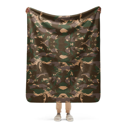 Indian DPM Palm Frond CAMO Sherpa blanket - 50″×60″ - Blankets