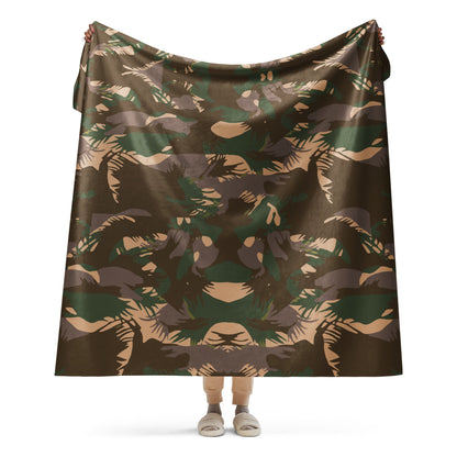 Indian DPM Palm Frond CAMO Sherpa blanket - 60″×80″ - Blankets
