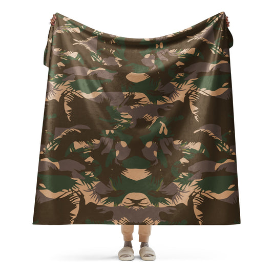 Indian DPM Palm Frond CAMO Sherpa blanket - 60″×80″ - Blankets