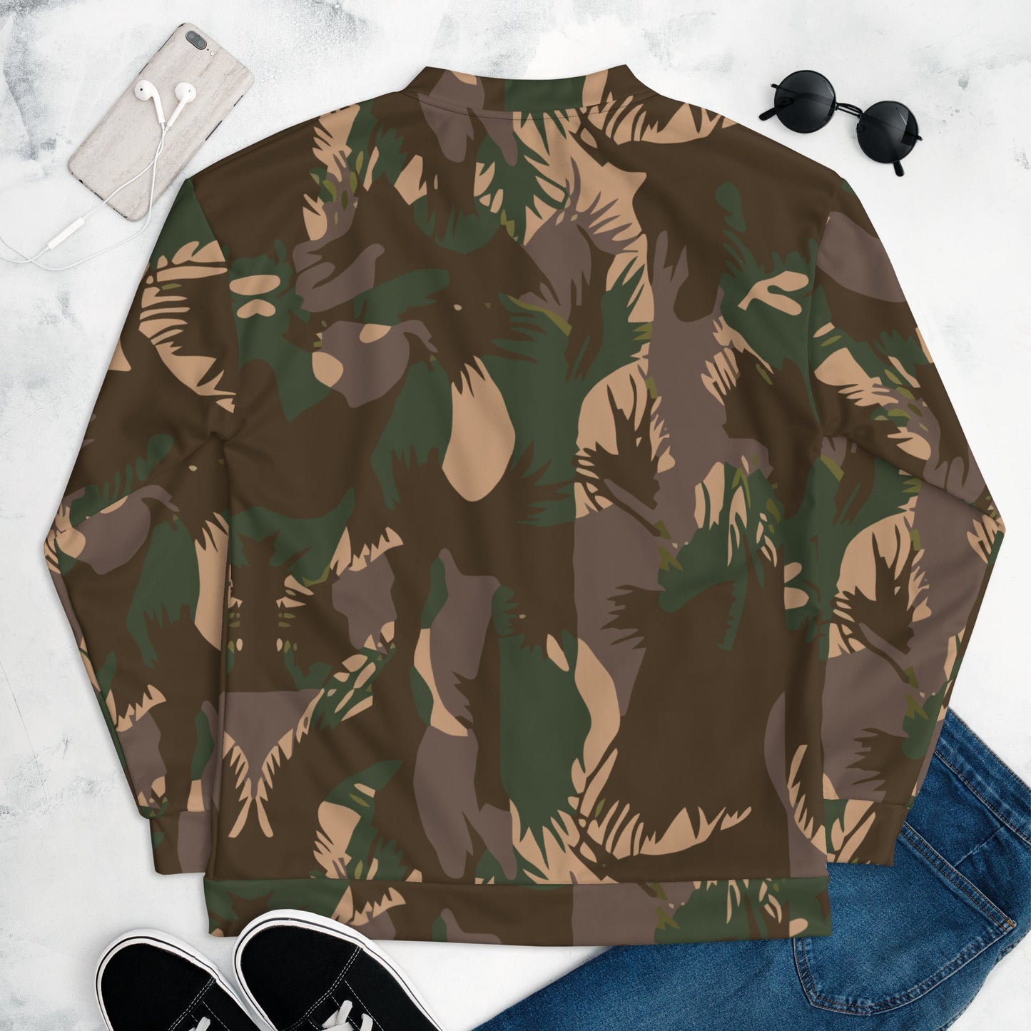 Indian DPM Palm Frond CAMO Unisex Bomber Jacket - Jackets