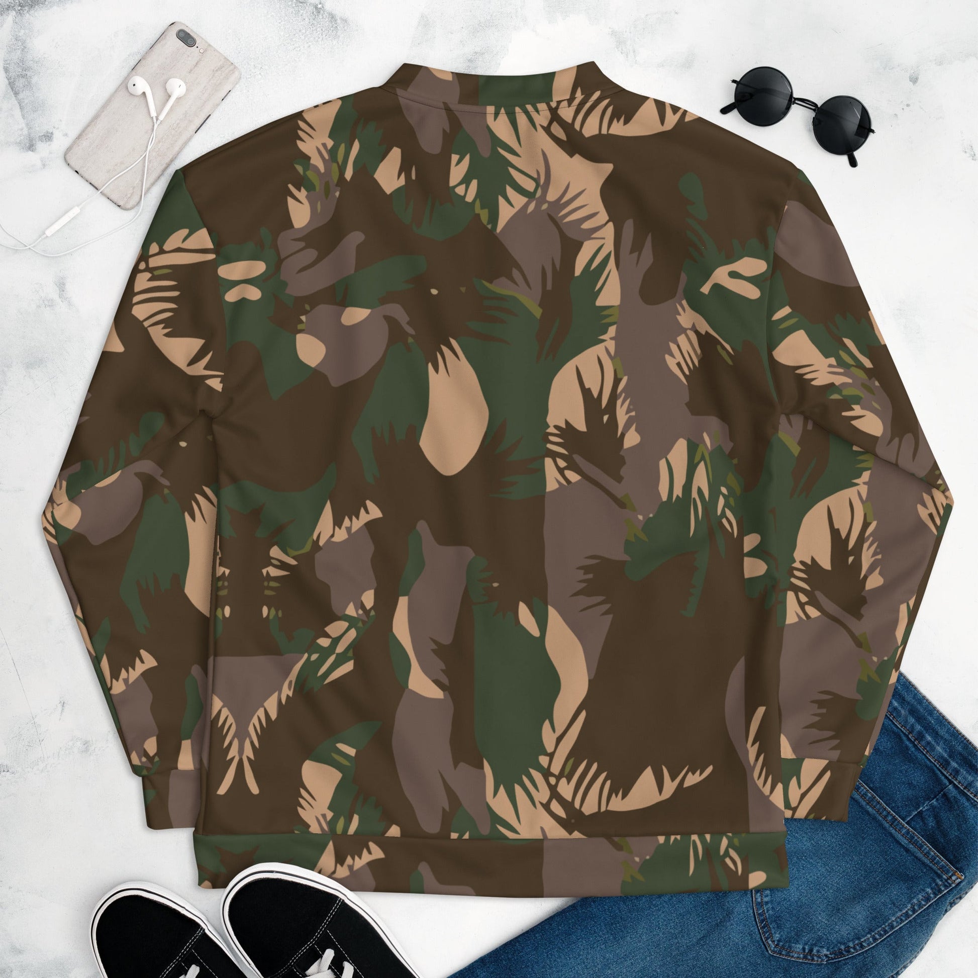Indian DPM Palm Frond CAMO Unisex Bomber Jacket - Jackets