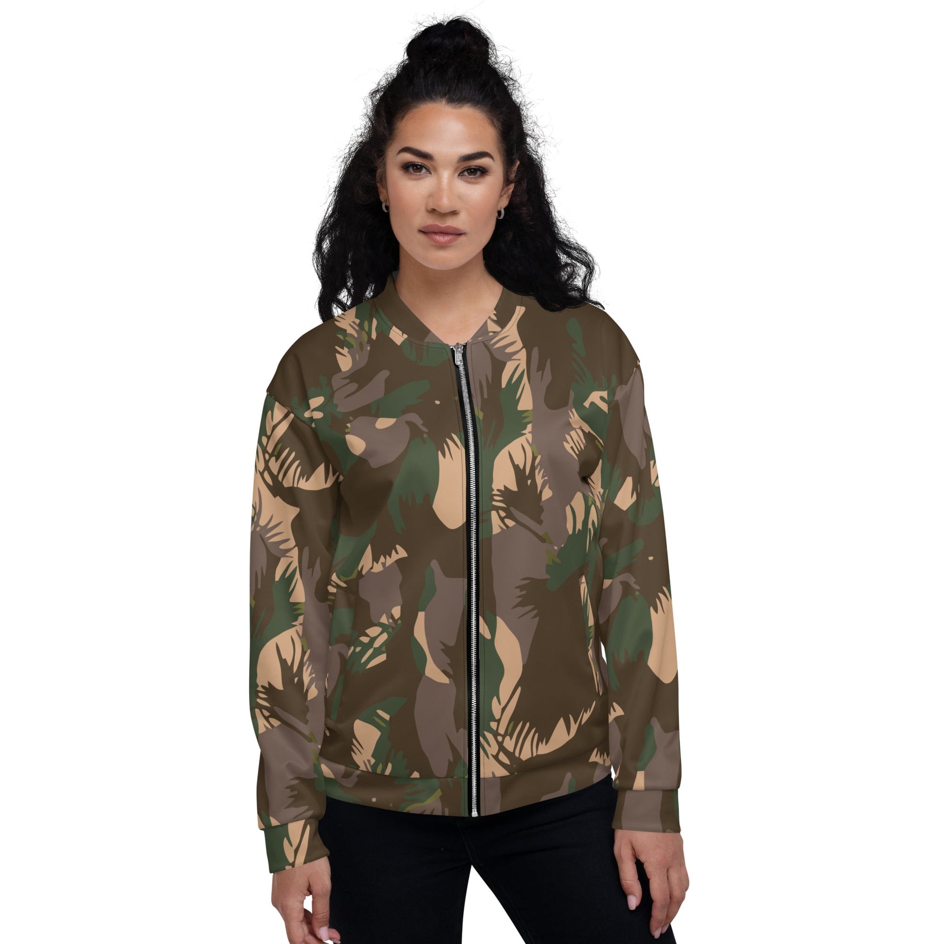 Indian DPM Palm Frond CAMO Unisex Bomber Jacket - Jackets