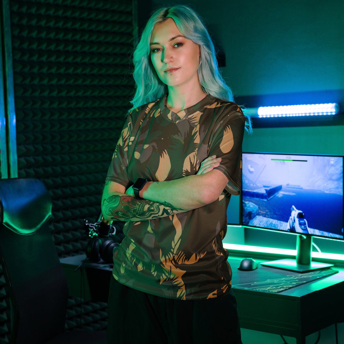 Indian DPM Palm Frond CAMO unisex sports jersey - Sports Jerseys