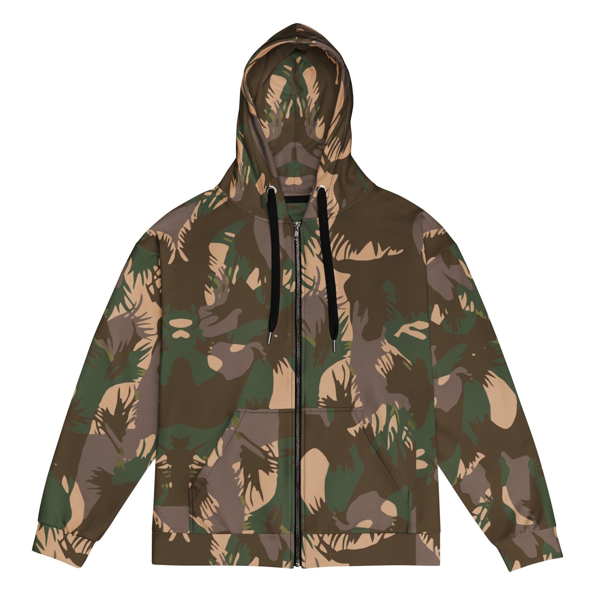Indian DPM Palm Frond CAMO Unisex zip hoodie - 2XS - Zip Hoodies