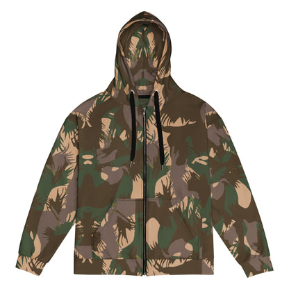 Indian DPM Palm Frond CAMO Unisex zip hoodie - 2XS - Zip Hoodies