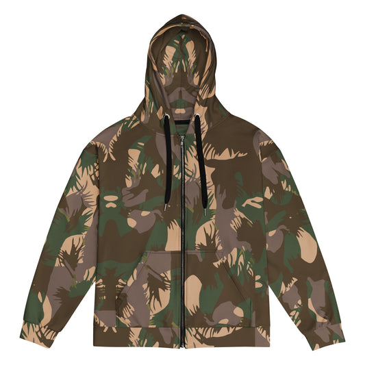 Indian DPM Palm Frond CAMO Unisex zip hoodie - 2XS - Zip Hoodies