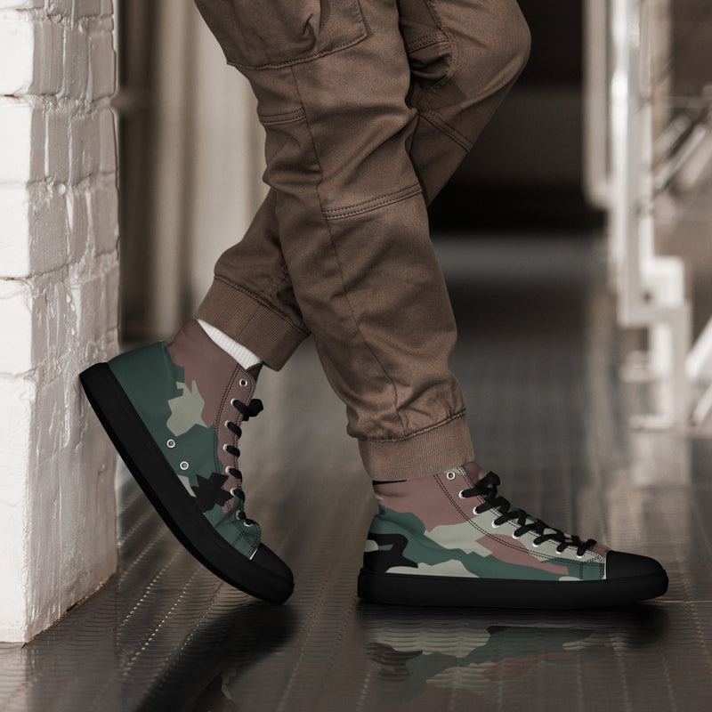 DPM Indian Peacekeeping CAMO Mens High-Top Canvas Shoes - 5