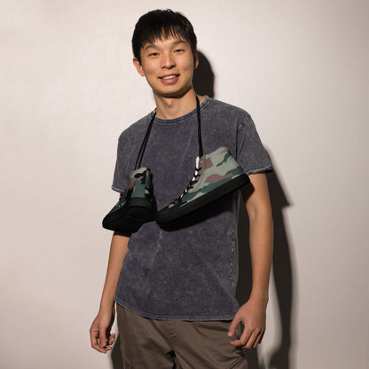 Indian DPM Peace Keeping CAMO Mens high top canvas shoes High Top Canvas Shoes