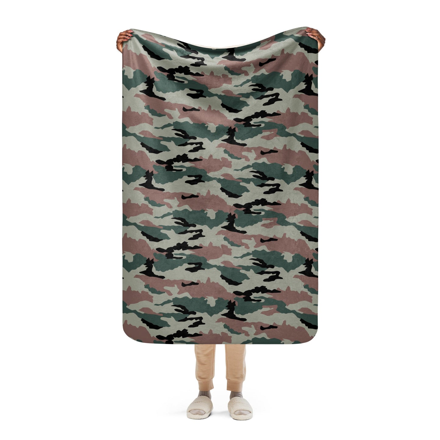 Indian DPM Peace Keeping CAMO Sherpa blanket - 37″×57″ - Blanket