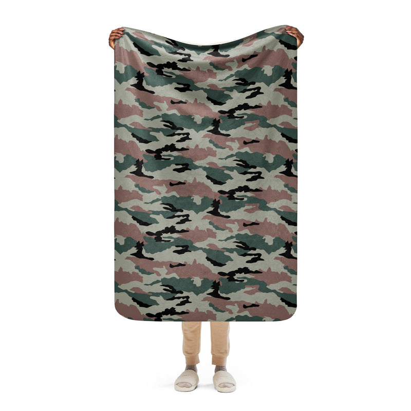 DPM Indian Peacekeeping CAMO Sherpa Blanket - 37″×57″
