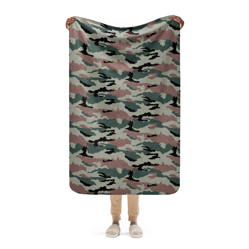 DPM Indian Peacekeeping CAMO Sherpa Blanket - 37″×57″