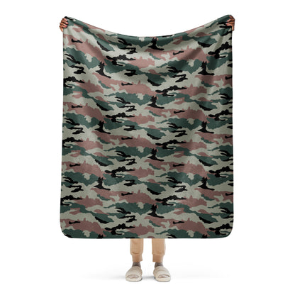 Indian DPM Peace Keeping CAMO Sherpa blanket - 50″×60″ - Blanket