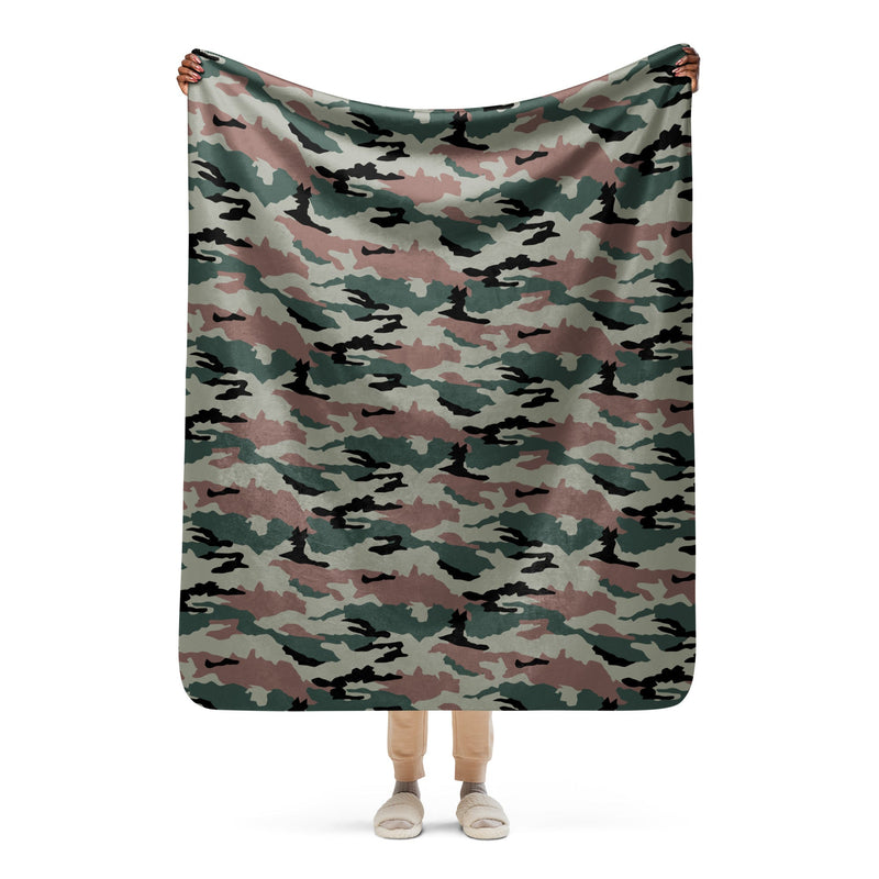 DPM Indian Peacekeeping CAMO Sherpa Blanket - 50″×60″
