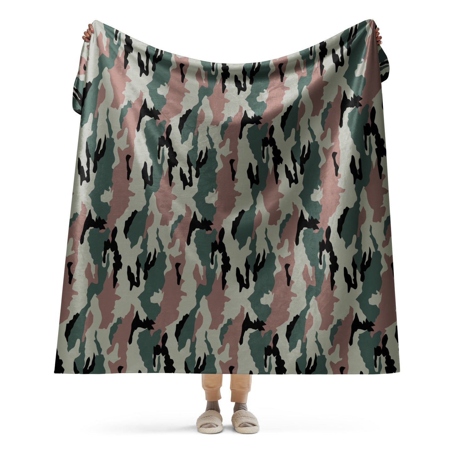 Indian DPM Peace Keeping CAMO Sherpa blanket - 60″×80″ - Blanket
