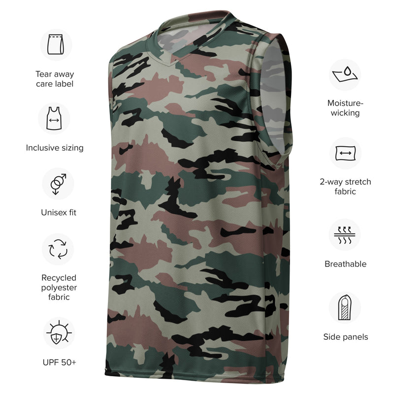 DPM Indian Peacekeeping CAMO Unisex Basketball Jersey