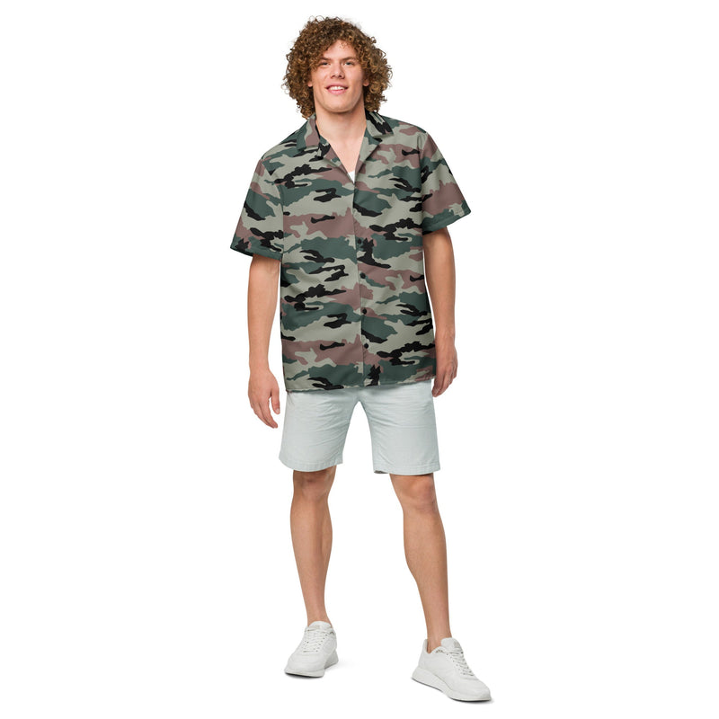 DPM Indian Peacekeeping CAMO Unisex Short-Sleeve Button Shirt - Button-Up