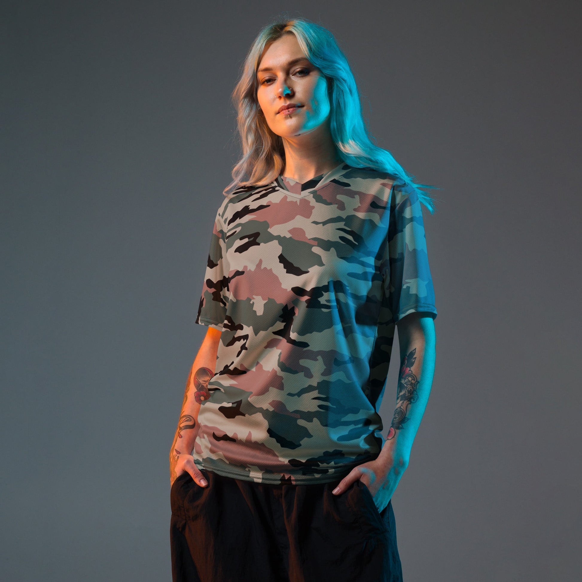 Indian DPM Peace Keeping CAMO unisex sports jersey Sports Jerseys