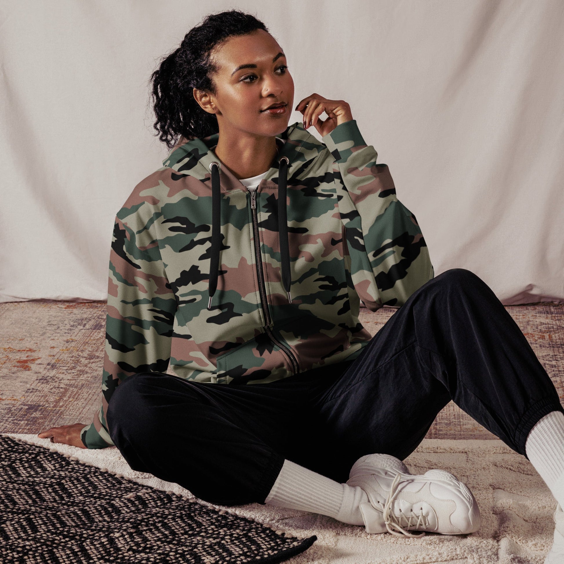 Indian DPM Peace Keeping CAMO Unisex zip hoodie Zip Hoodies