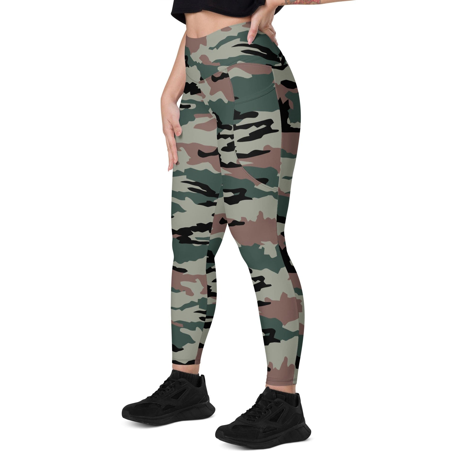 Indian PC DPM CAMO Leggings with pockets - Womens With Pockets