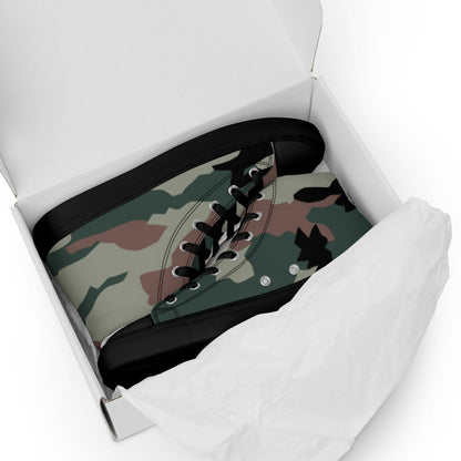 Indian PC DPM CAMO Men’s high top canvas shoes - Mens High Top Canvas Shoes