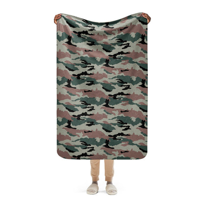 Indian PC DPM CAMO Sherpa blanket - 37″×57″ - Blanket